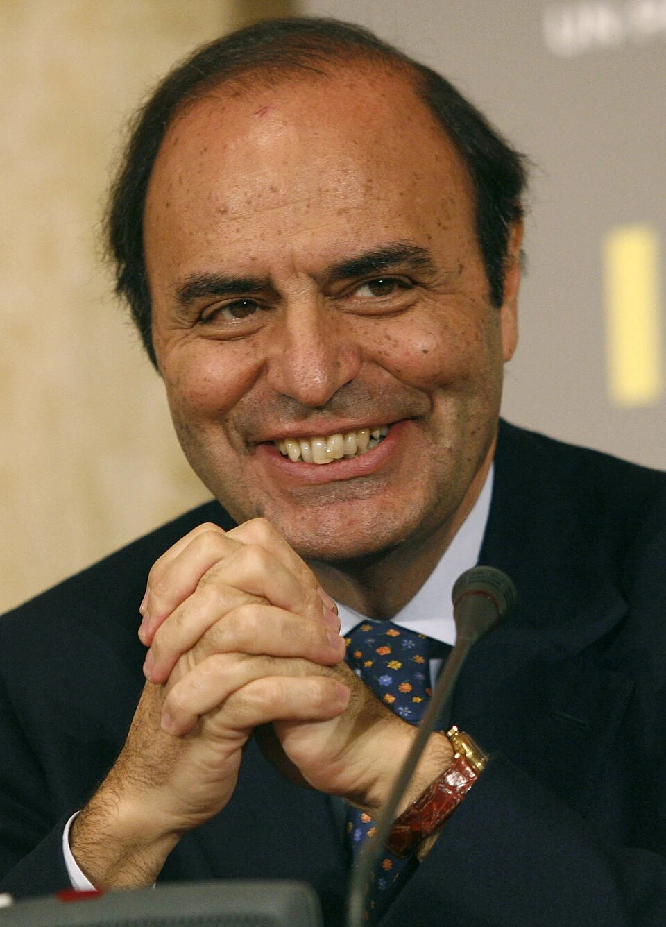 Bruno Vespa smiling at a public event