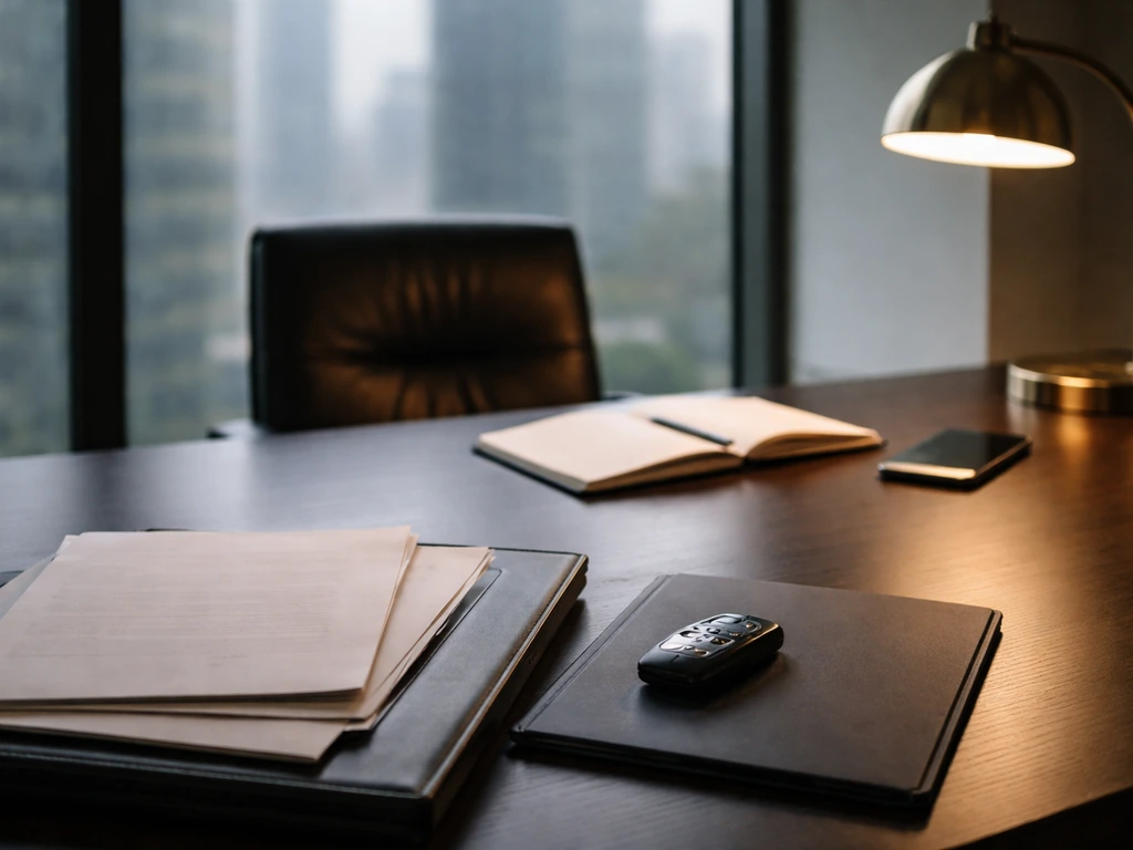 Modern business office scene symbolizing Volkswagen CEO timing and financial leadership