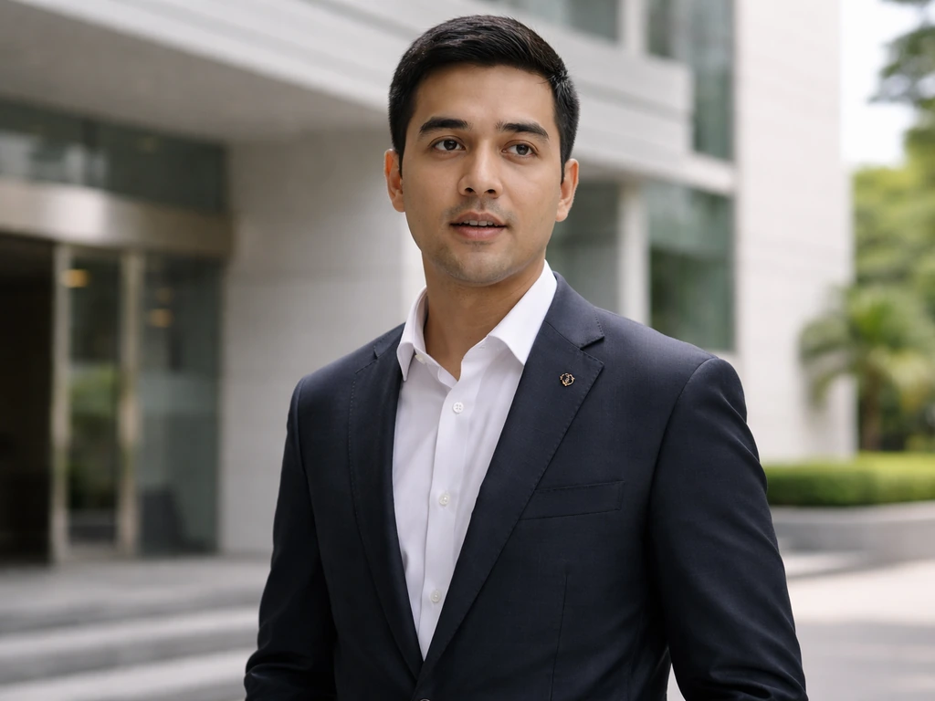 Vico Sotto in a dark suit outside a Pasig City government building, candid natural-light moment.