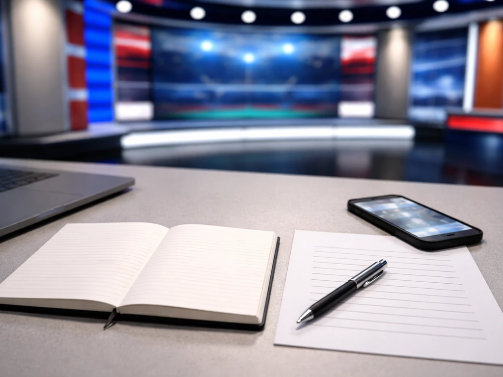 Anonymous ESPN contract coverage timeline scene with blurred sports newsroom screens